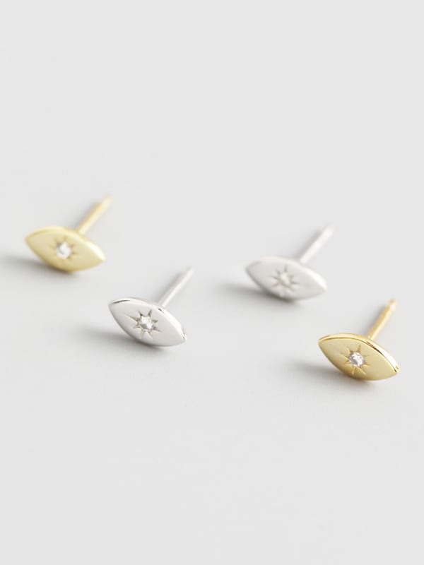 Gaia Evil Eye stud earrings