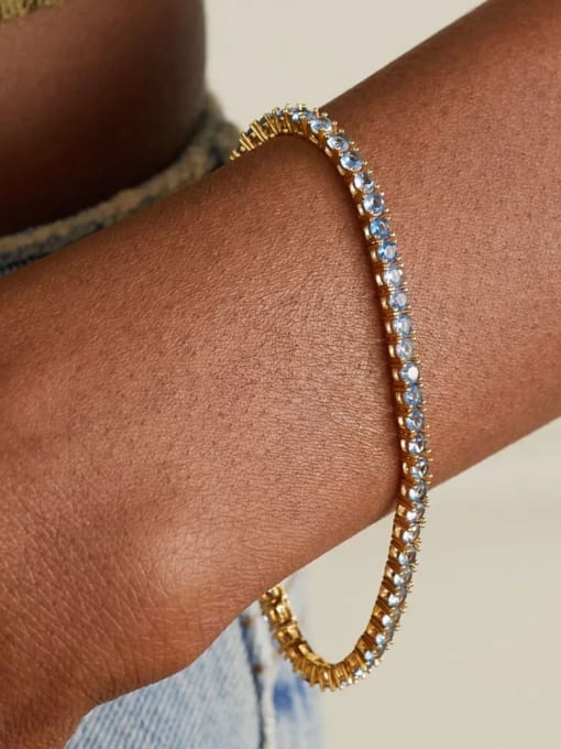 Elia 3mm Colored Tennis Bracelet