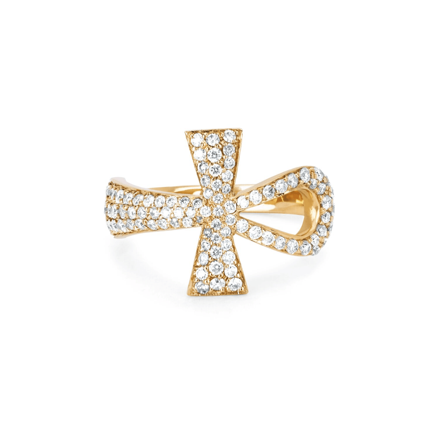 Ankh Moissanite Ring